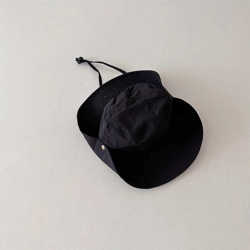 Summer Quick Dry Kids Bucket Hat Korean Casual Outdoor
