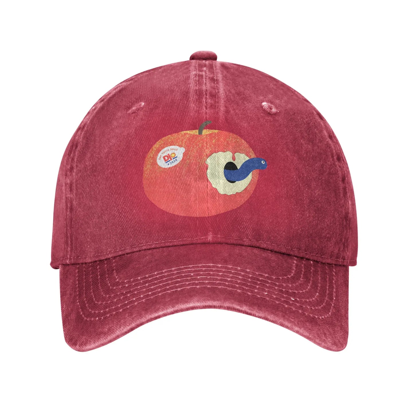 Apple Funny Cartoon Graphic Casual Baseball Cap Summer Trucker Hat
