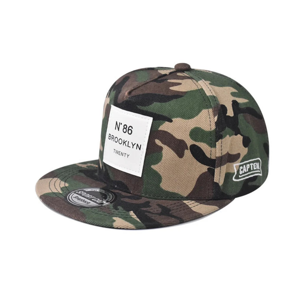 Unisex N.86 Brooklyn Print Label Embroidery Hip-hop Hats