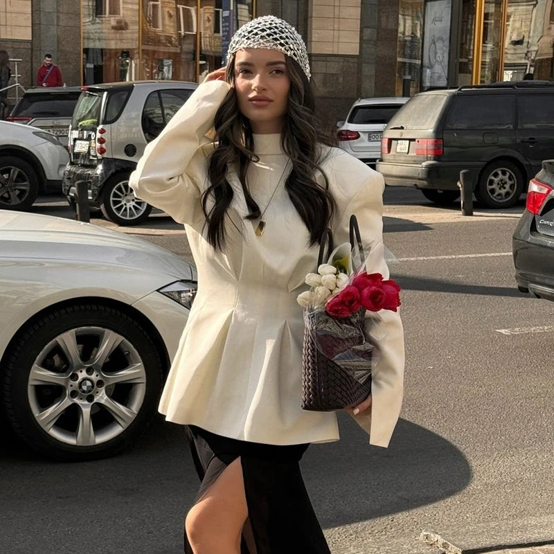 Glitter Sequins Cap Women Slouchy Snood Hat Hollow Out Knitted Hair Net
