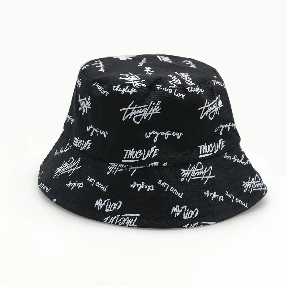 Double-sided Bucket Hat for Men Women Summer Unisex Fashion Cap