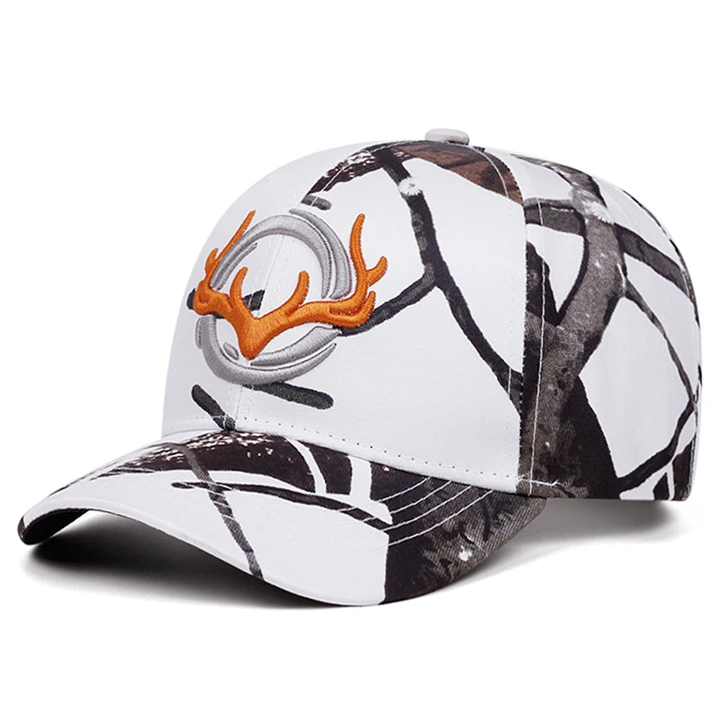 Fashionable Antlers Embroidered Digital Printing Baseball Hat Street Hip Hop Hat