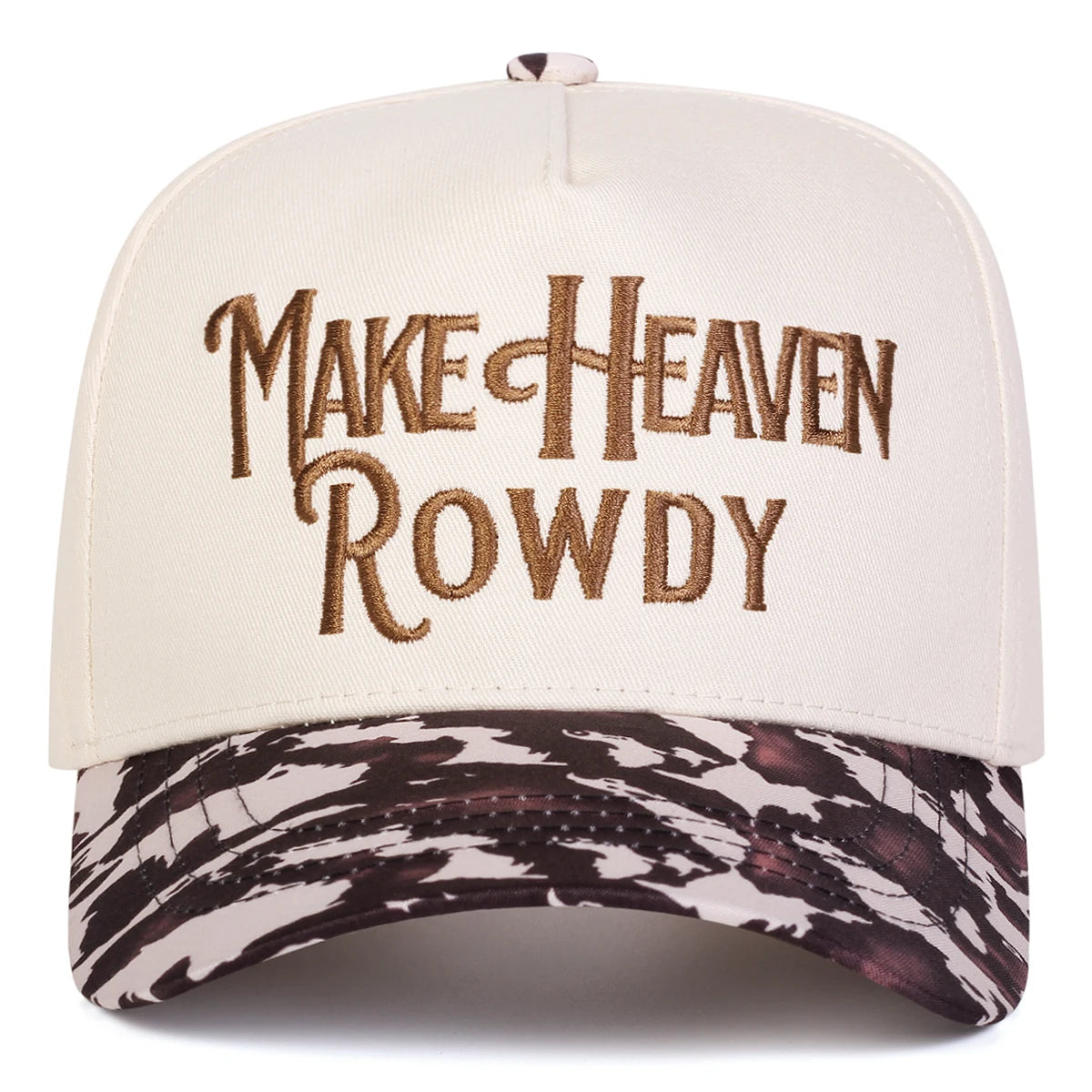Unisex Make Heaven Rowdy Letter Embroidery Baseball Caps Spring Autumn