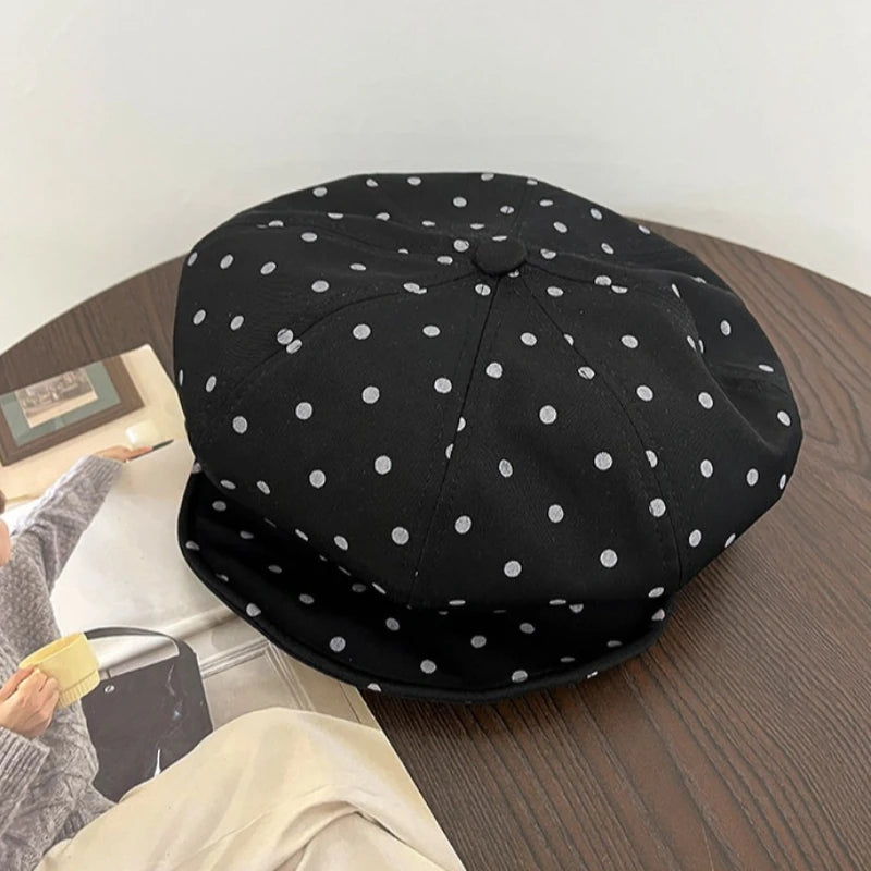 Summer Retro Women's Polka Dot Beret