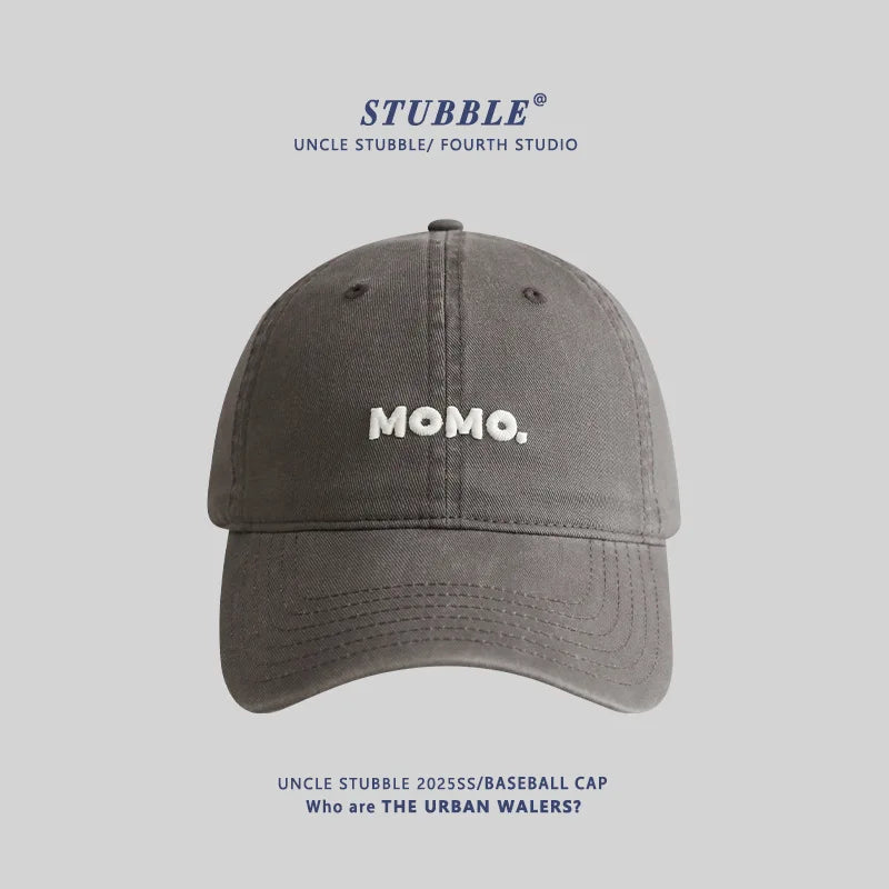 Unisex All-Season Cotton Baseball Cap with Simple Letter Embroidery Hat for Men And Women