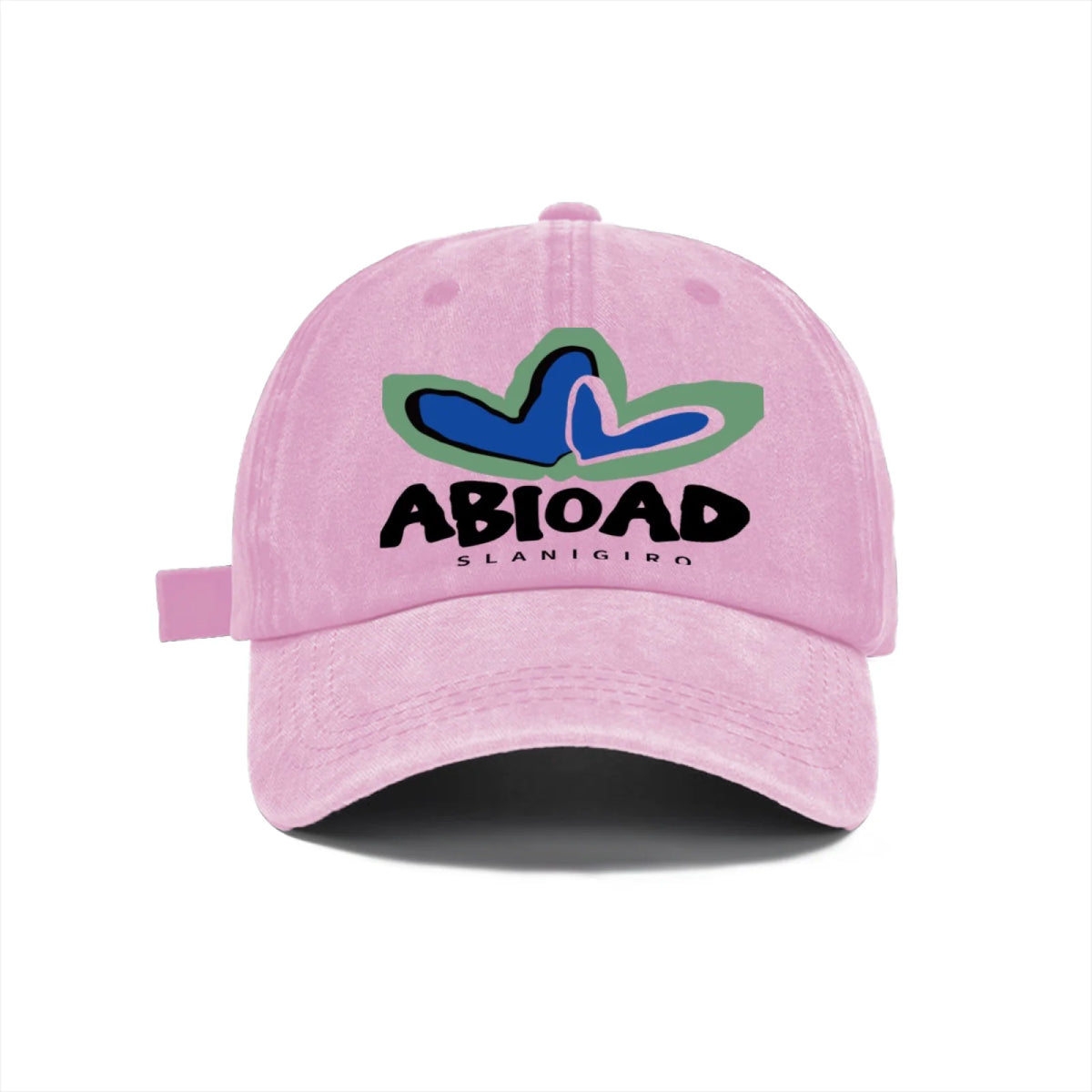 Vintage Washed Baseball Cap Unisex Distressed Abstract Graphic Embroidered Adjustable Hat