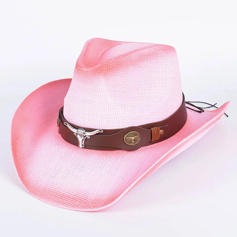 Western Chapeau Cowboy Hats Women Men Straw Sun Hat 2026