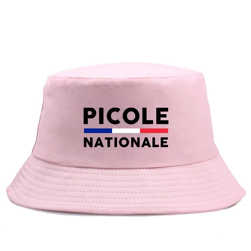 Summer Picole Nationale Reversible Bucket Hats Men Women Cotton Fisherman Cap