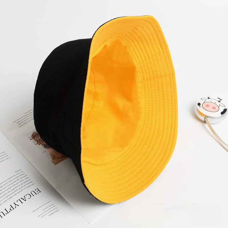 Lovely Embroidery Strawberry Sun Hats Casual Embroidery Bucket Hats for Woman