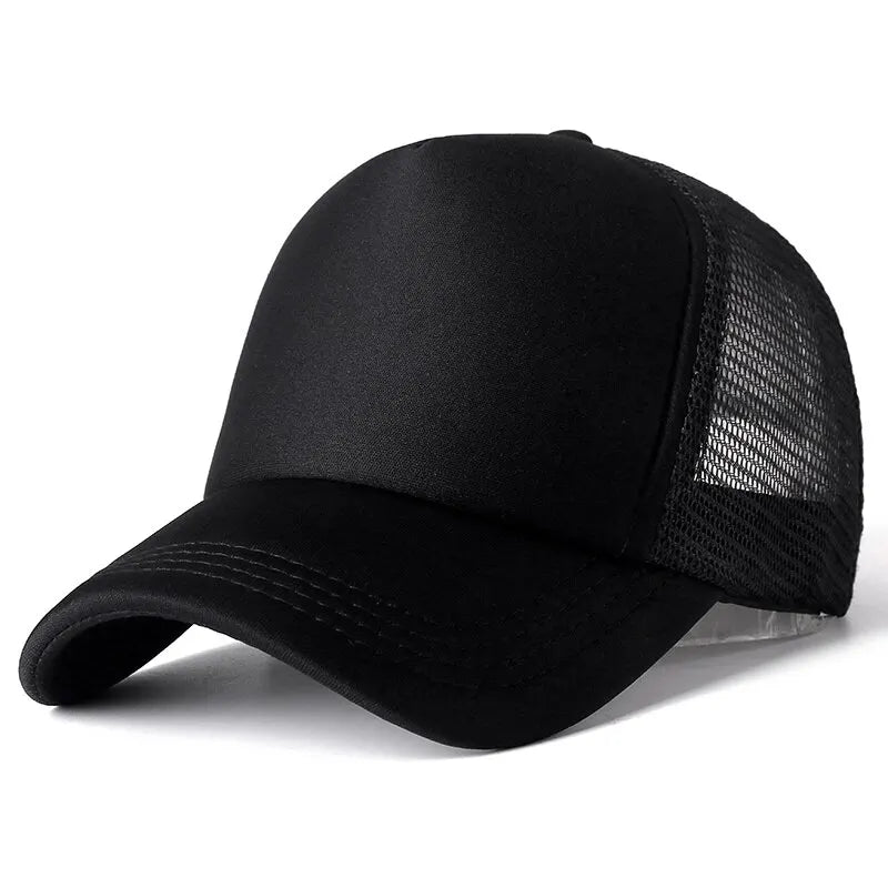 Unisex Cap Casual Plain Mesh Baseball Cap For Women Men Hip Hop