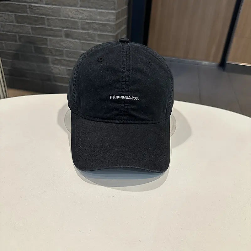 Retro Cotton Baseball Caps Spring Summer Letter Embroidery For Men & Women