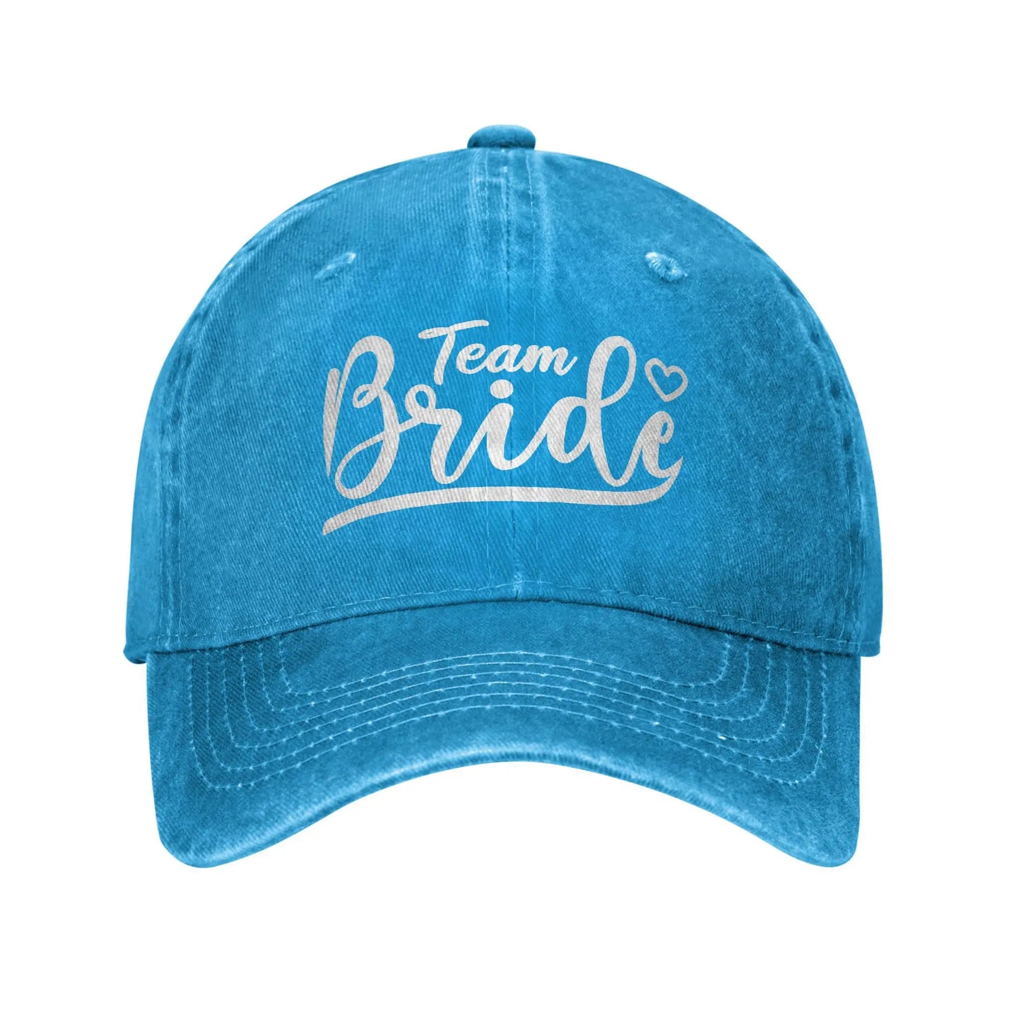 Team Bride Birdal Party Wife to Be Baseball Caps Vintage Distressed