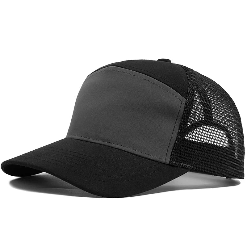 Fashion Hip Hop Mesh Caps Summer 7 Panel Men's Baseball Cap