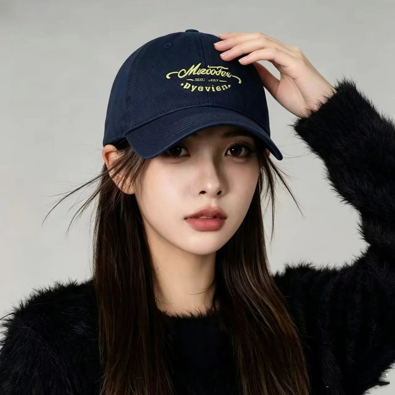 Hat Female Retro and Fashion All-Matching Baseball Cap Male