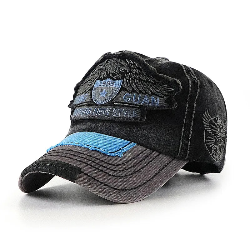 Vintage Washed Embroidered Baseball Cap Fashion Hat for Men And Women
