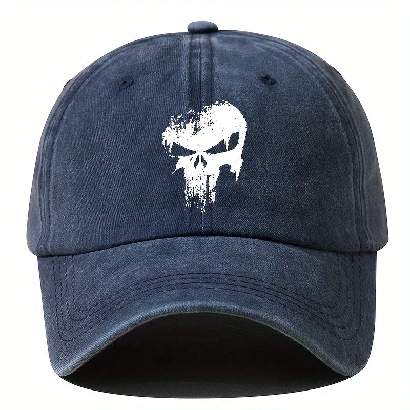 Printed Skull Baseball Hat Outdoor Sunshade Vacation Camping Travel