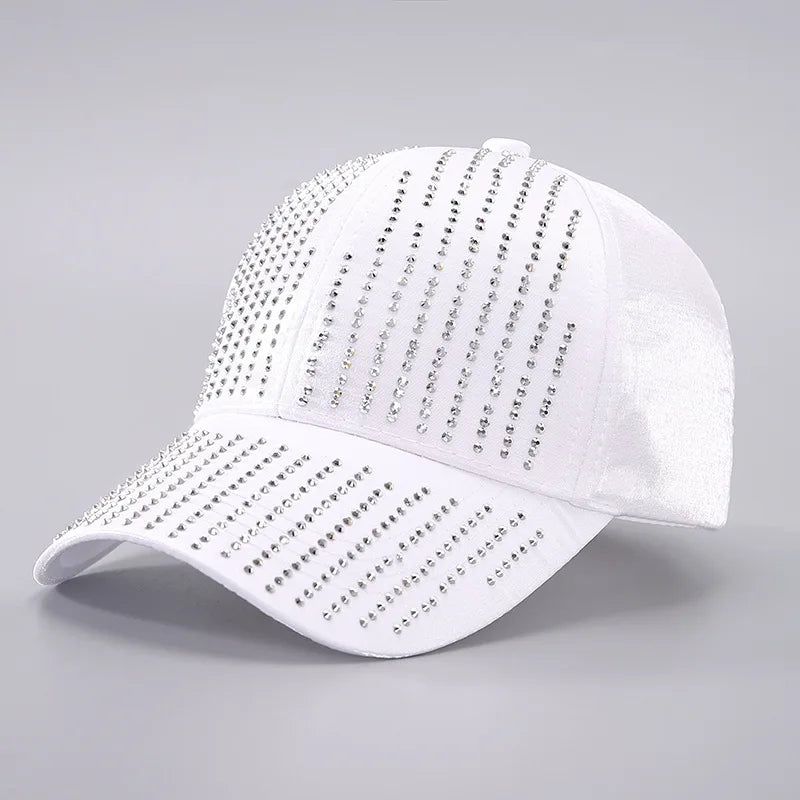 Perfect Rhinestone Baseball Cap Snapback Cap