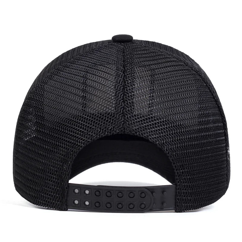 Unisex Men Breathable Mesh Hats for Women Embroidery Bear Baseball Cap