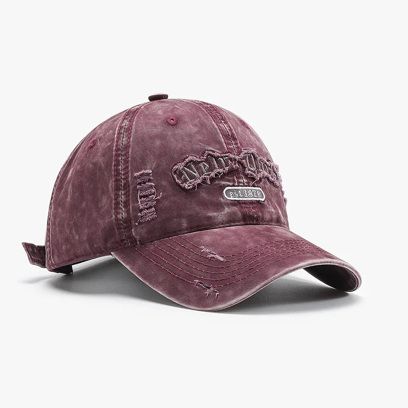 New Fashion Korean Baseball Cap Embroidery Travel Sun Hat