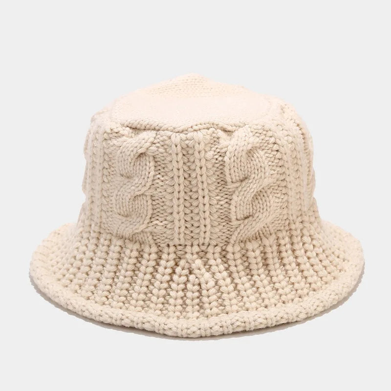 Windproof Winter Fisherman Beanie, Handwoven Wool Hat