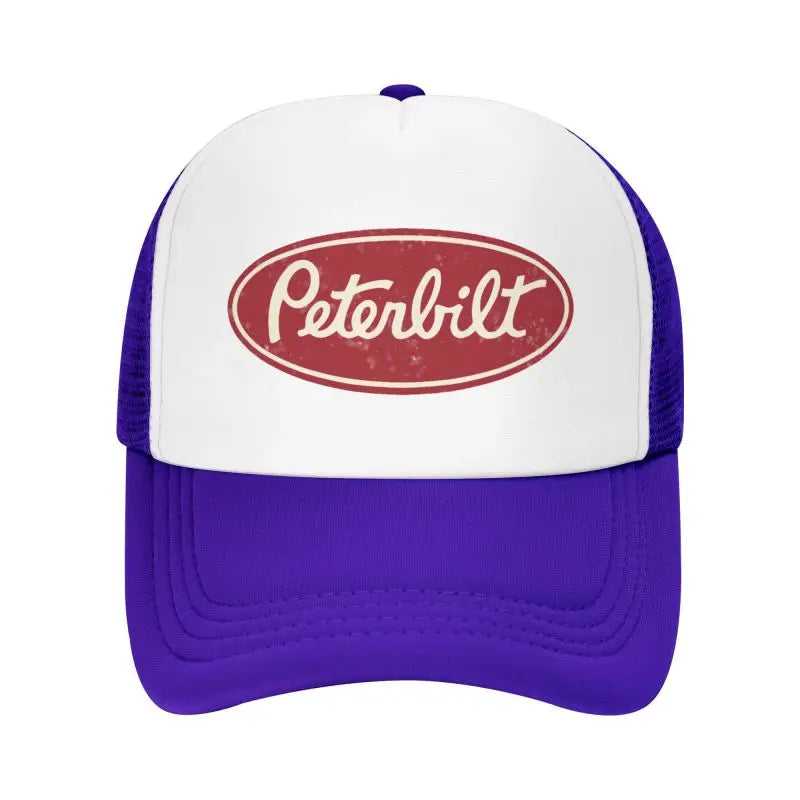 Peterbilt Truck Racing Men Mesh Baseball Caps