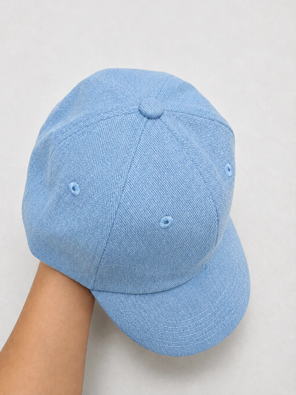 Top Quality Embroidered Letter Washed Denim Baseball Cap