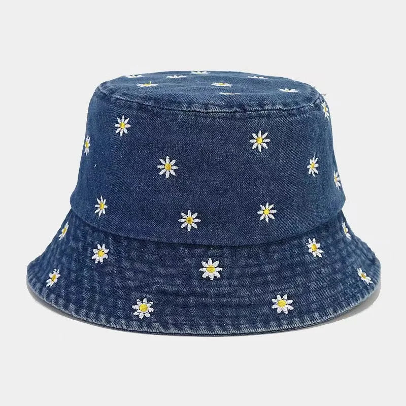 Little Daisy Embroidered Fisherman Hat