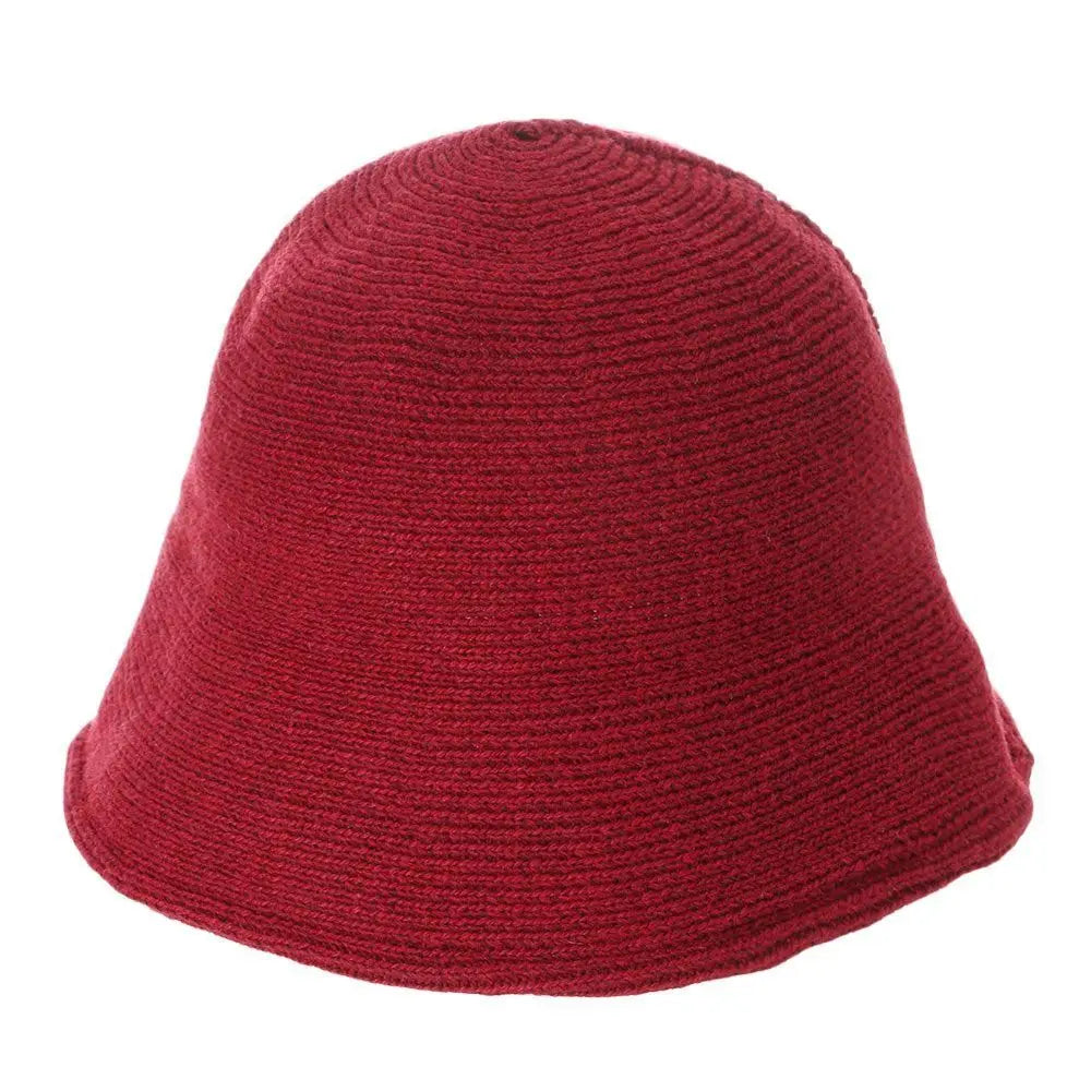 Portable Warm Wool Bucket Hat Casual Foldable Panama Hat