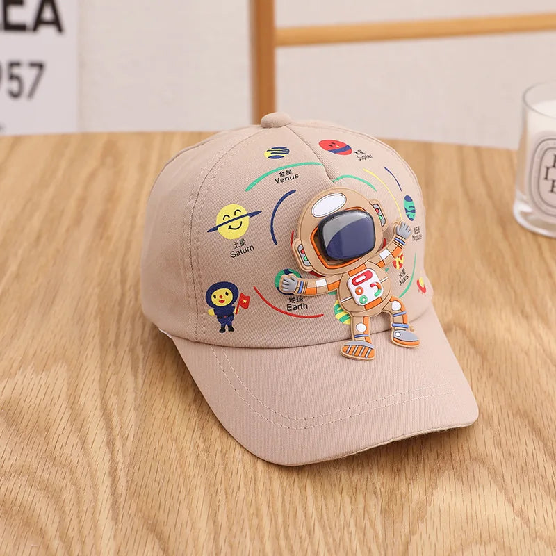 Four Seasons Cotton Cartoon Astronauts Casquette Baseball Cap