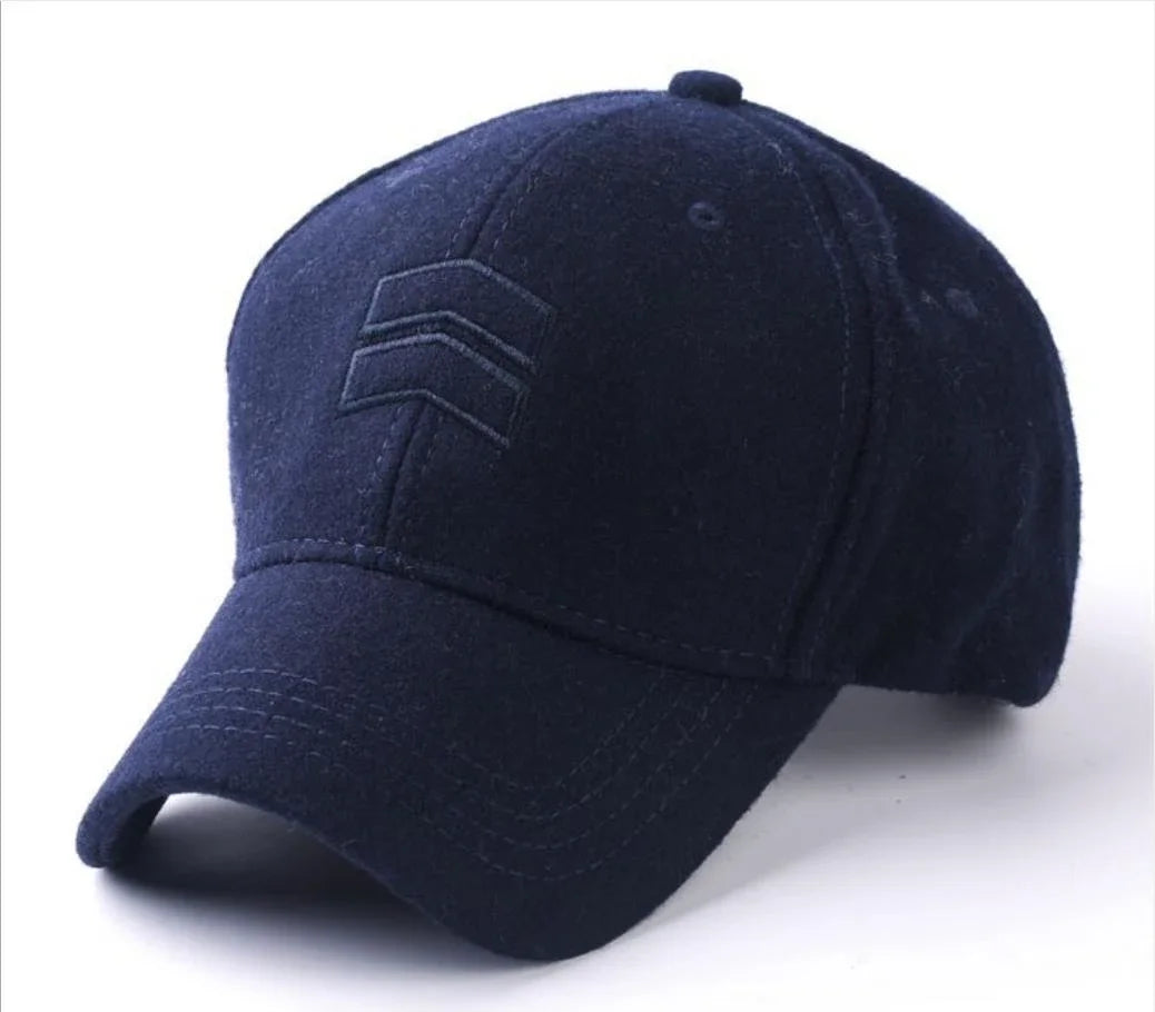 Winter Dad Warm Felt Baseball Caps