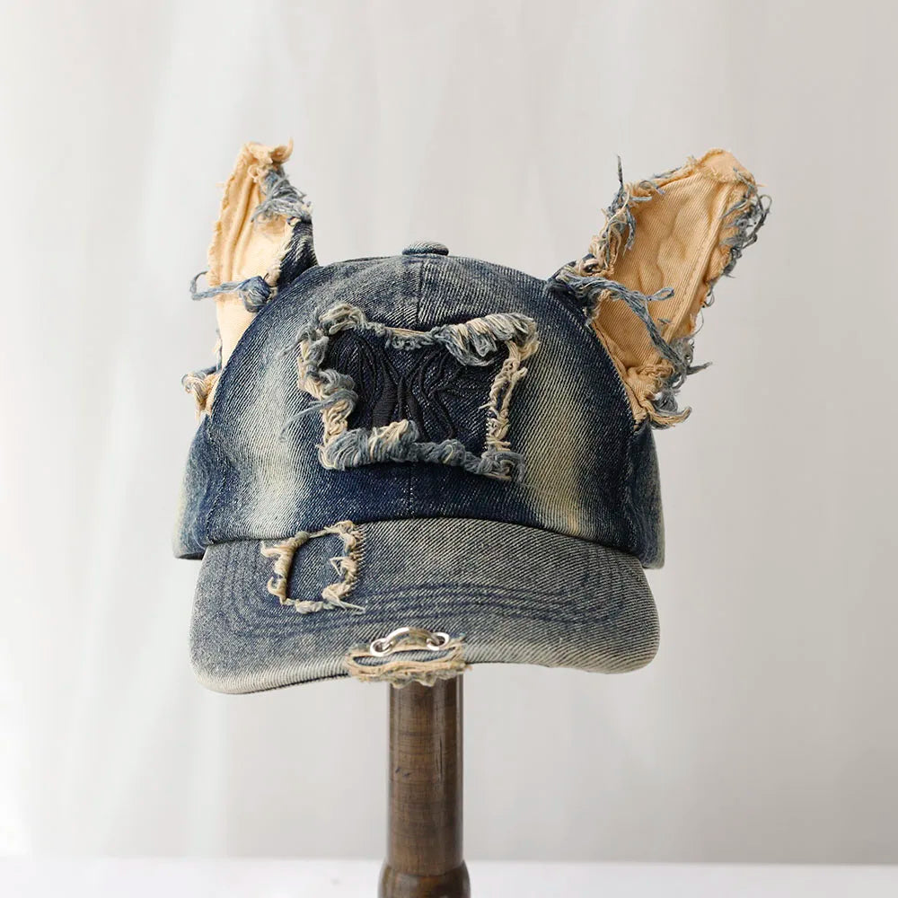 Y2k Wasteland Style Personalized Cowboy Perforated Baseball Cap