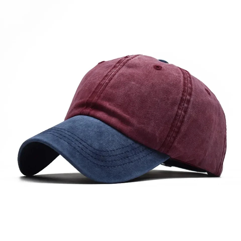 Washed Cotton Baseball Cap Pointed Cap Outdoor