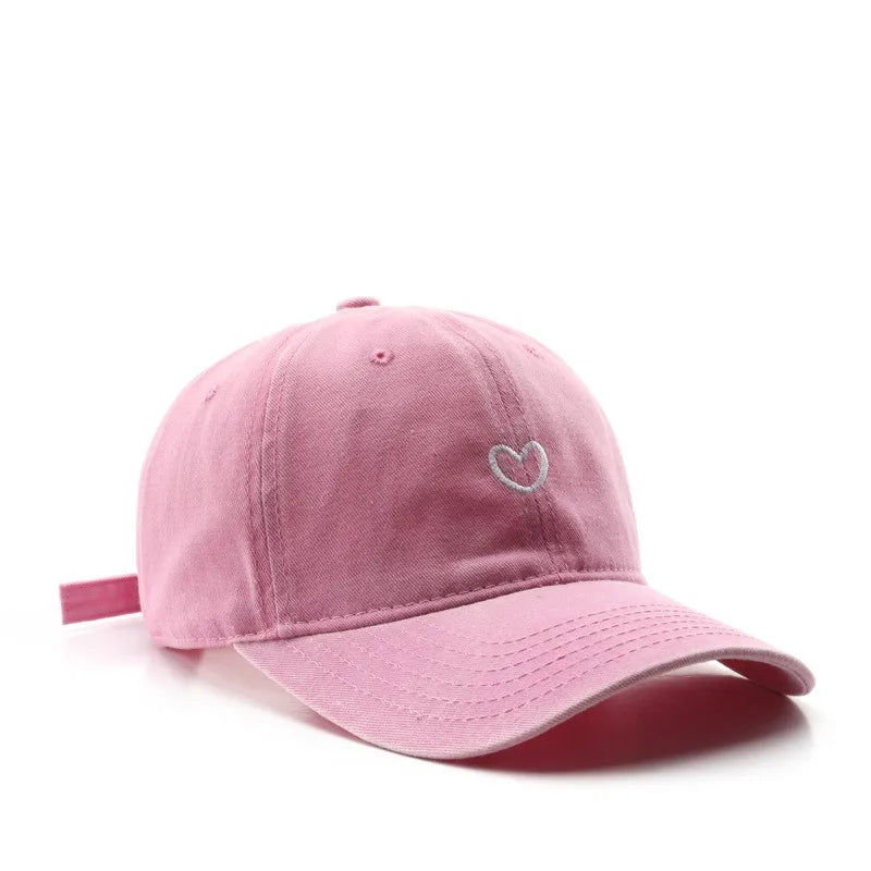 Four Seasons Cotton Love Embroidery Casquette Baseball Cap