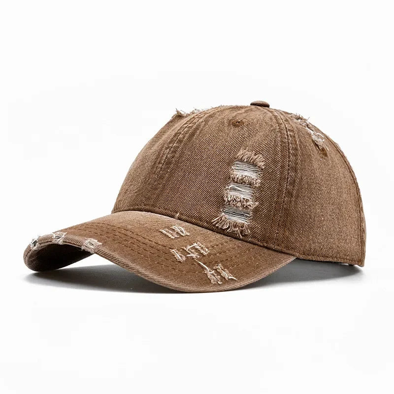 Four Seasons Denim Print Casquette Baseball Cap