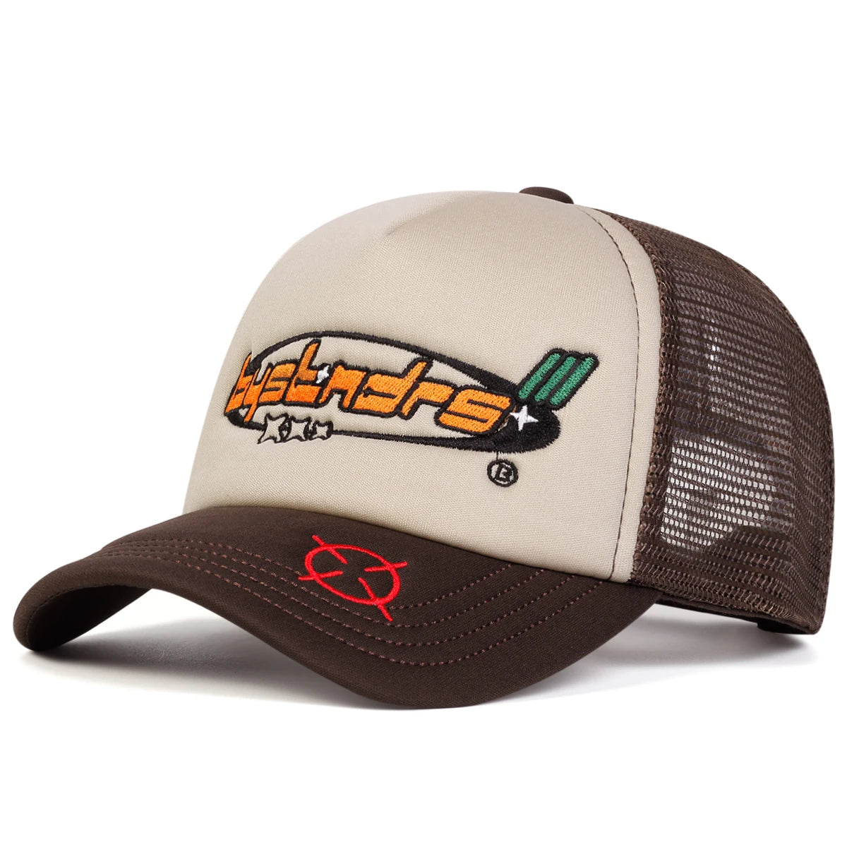 Unisex Bystndrs Letter Embroidery Baseball Net Caps Spring and Summer