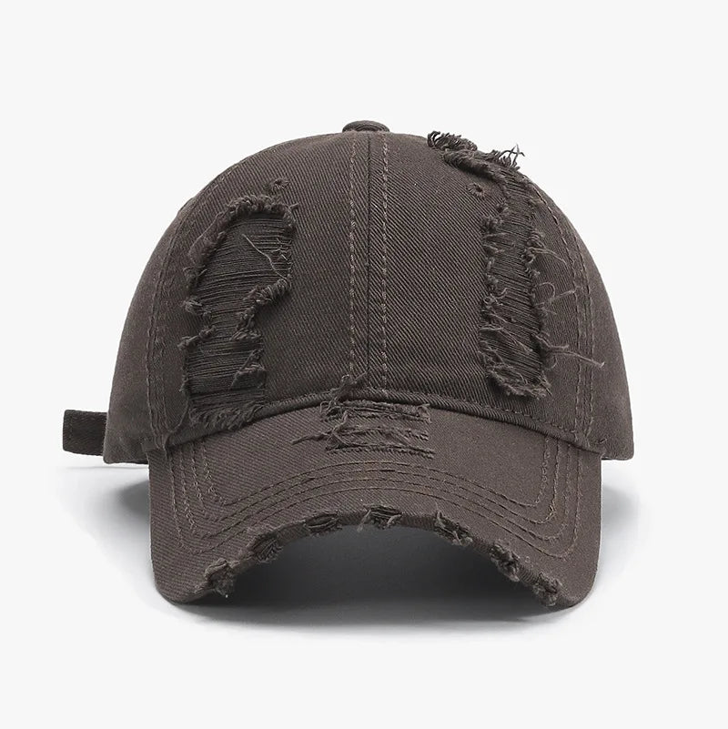 fashion denim baseball cap unisex solid color cotton soft top caps