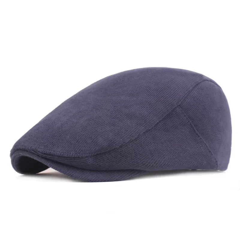 Men Classic One‑Piece Front Beret Newsboy Cap
