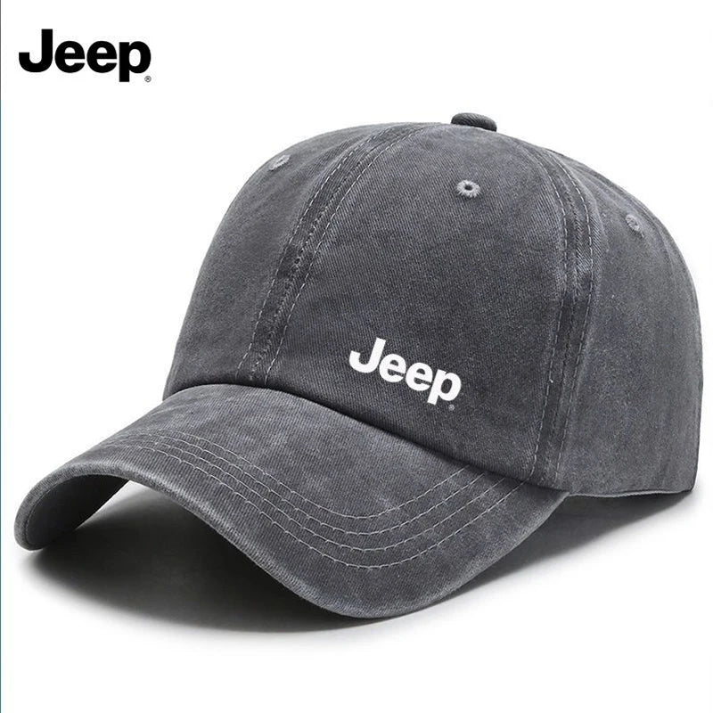 Jeep Men's Washed Retro Fabric Baseball Cap