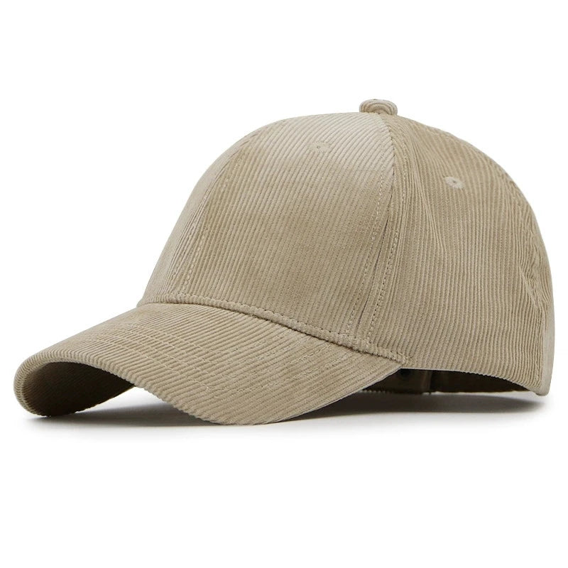 Corduroy Hat For Men With Large Head Circumference Size Baseball Cap