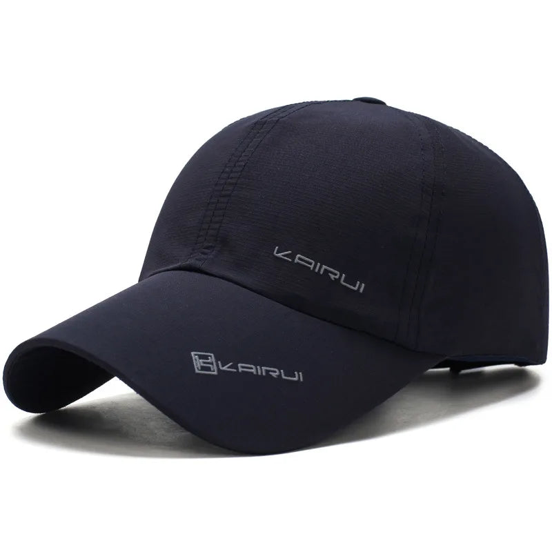 Solid Sports Baseball Cap, Sun Protection Quick Drying