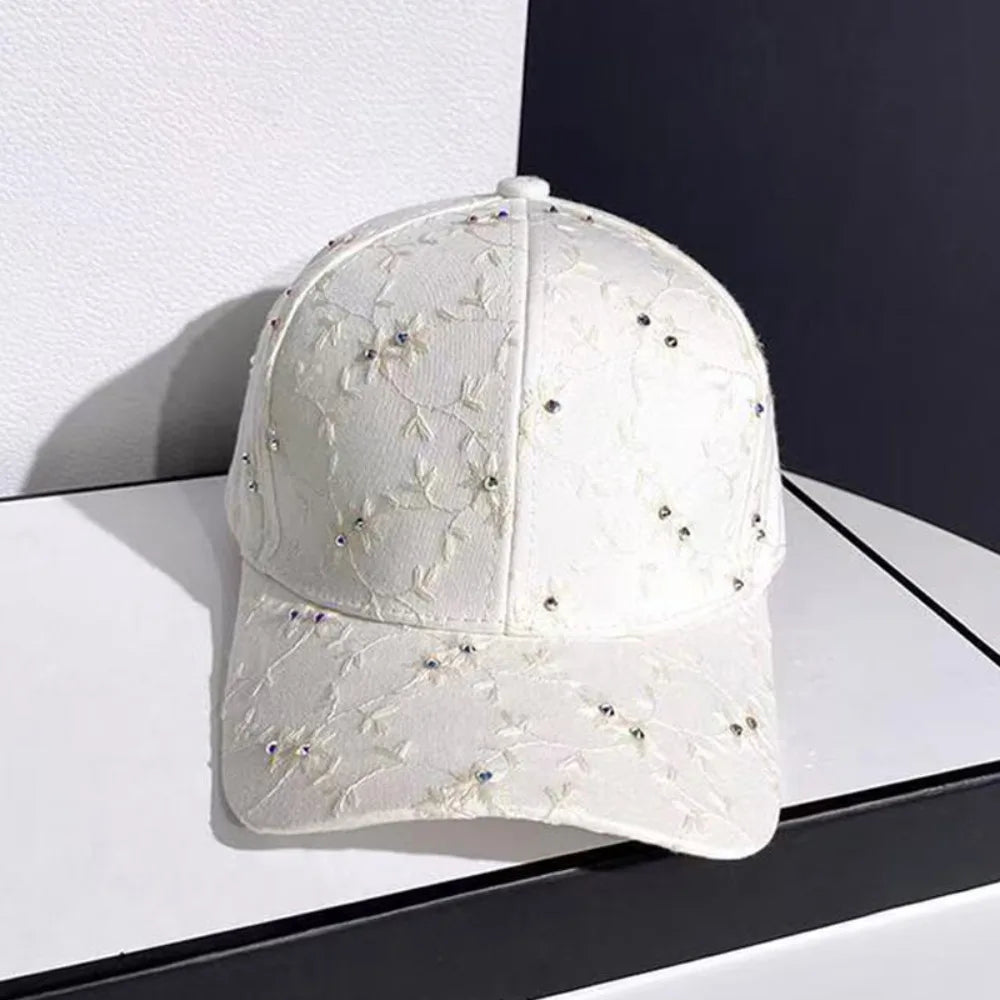 Fashion Little Flower Ladies Sun Hat Elegant Adjustable