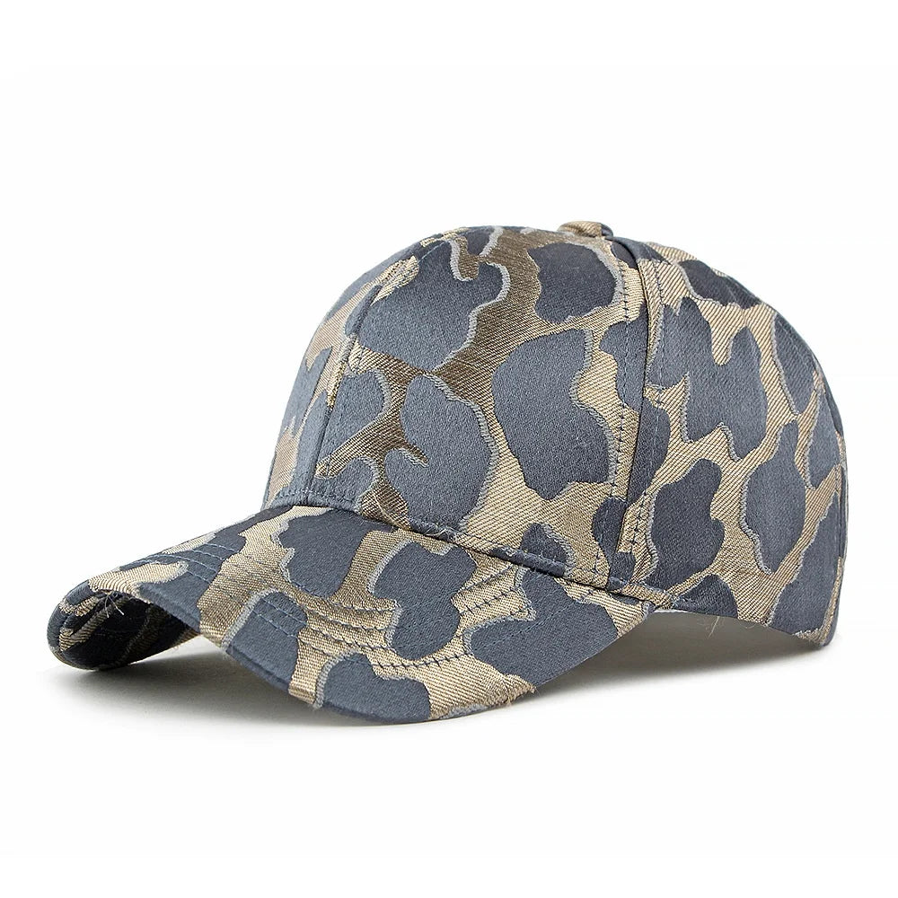 New Jacquard Leopard Print Hardtop Baseball Cap Women Men