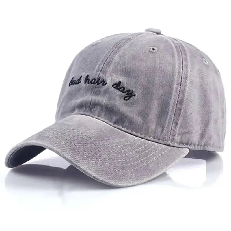 Fashion Letter Embroidery Wash Baseball Caps