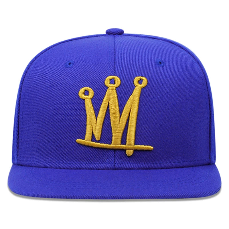 Fashion Men Women Hip Hop Baseball Cap Crown Embroidery Snapback Hat