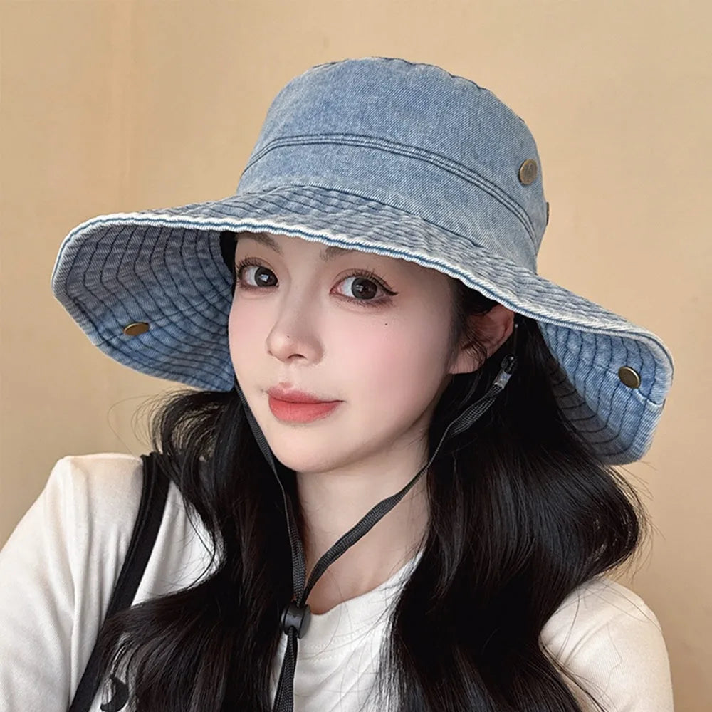 Portable Western Cowboy Summer Bucket Hat