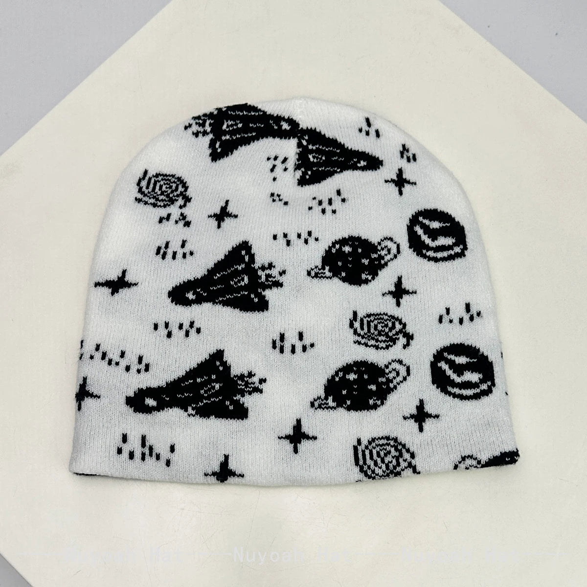 New Men Women Interesting Rocket Planet Jacquard Knitted Hats