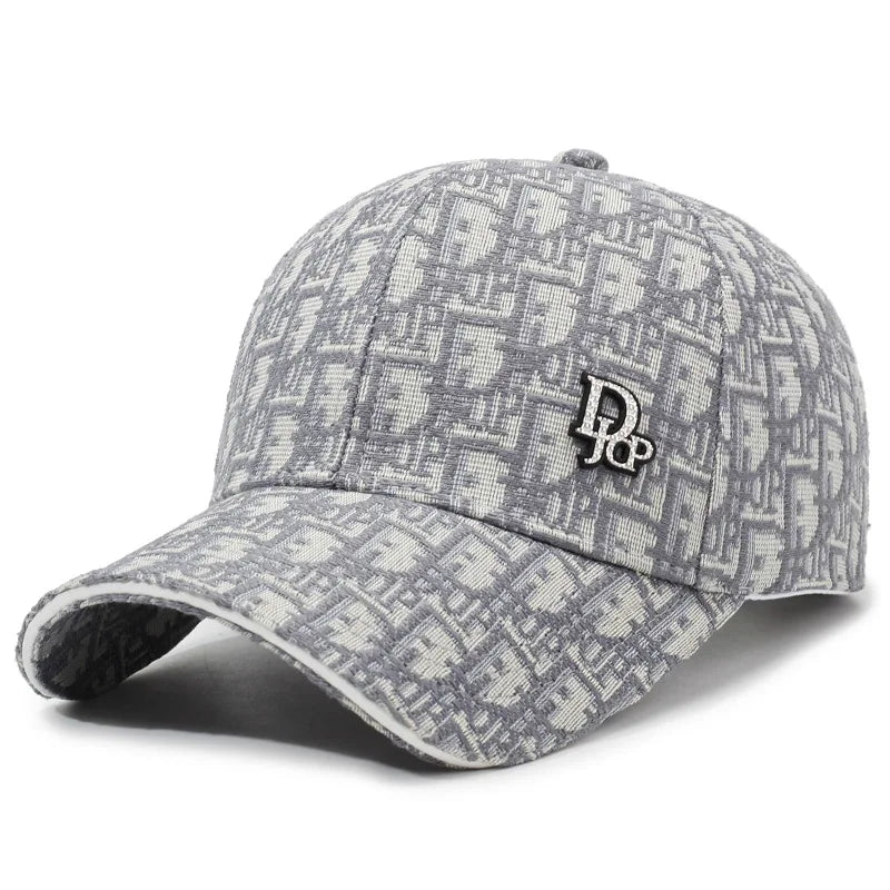 Versatile Korean Style Full Letter Baseball Cap Unisex Trendy Duckbill Casual Retro