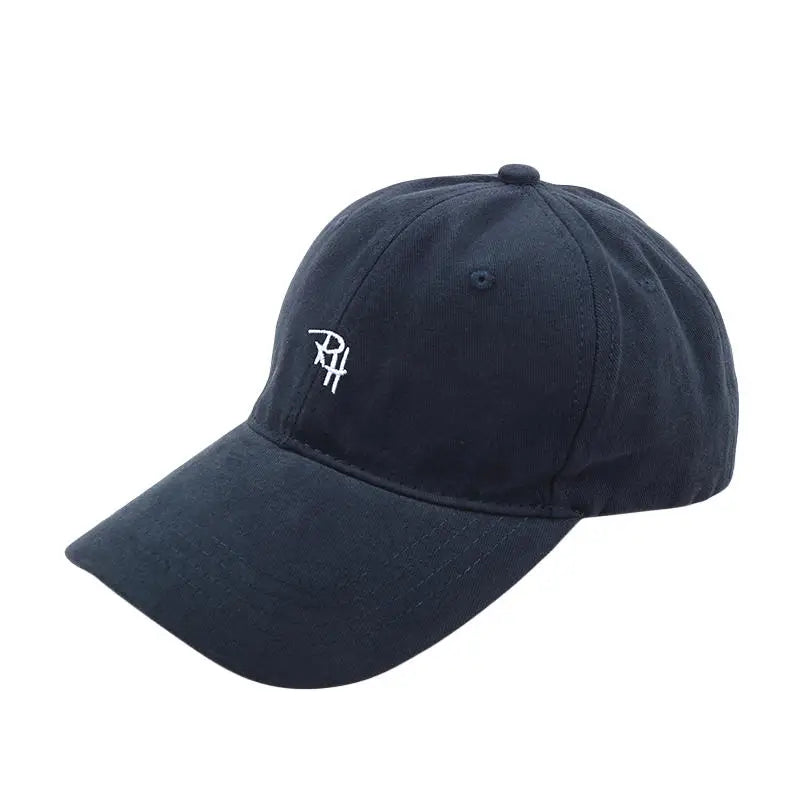 Unisex RH Letter Embroidery Baseball Cap Summer Casual Hat Outdoor Shade Adjustable Hip Hop Hats