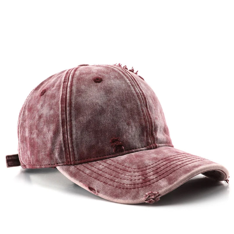 Vintage Distressed Baseball Cap For Men Women