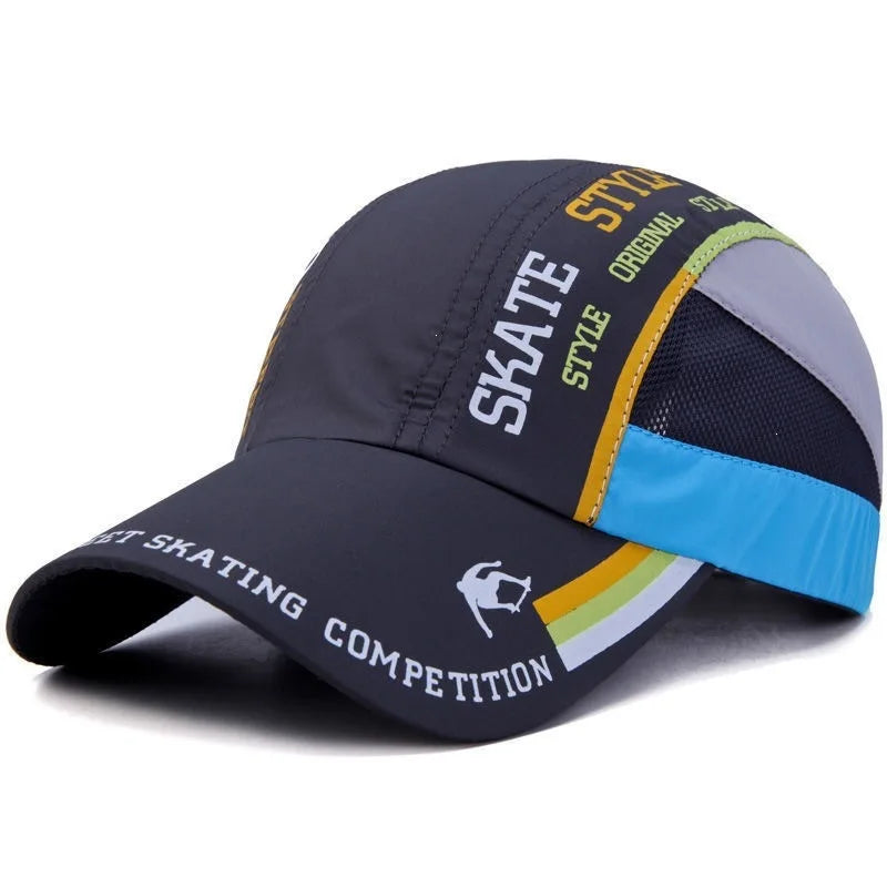 Letter Patchwork Mesh Mesh Baseball Cap Spring
